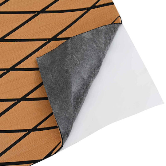 Boat Mat Striped Brown Black 190 x 70 cm Eva 42046777 Dark Grey