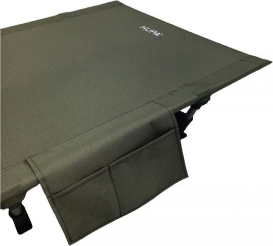 Hupa Foldable Guest Bed Aluminum Single Green 192x69x15cm