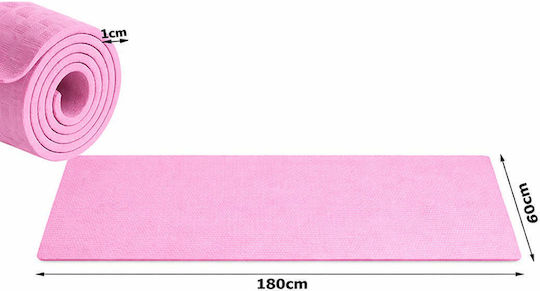 Verk Group Saltea de Yoga Roz pentru Exerciții (180x60cm)