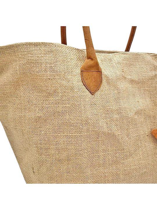 Savil Savil Korbweide Strandtasche Beige