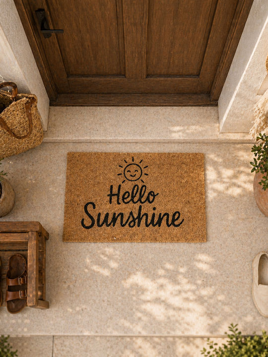 MRShome Πατάκι Εισόδου Hello Sunshine 59x39εκ.