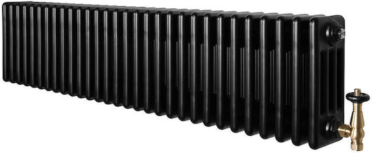 Klassischer Heizkörper Akan Vier Säulen IV/300 30 Platten Schwarz