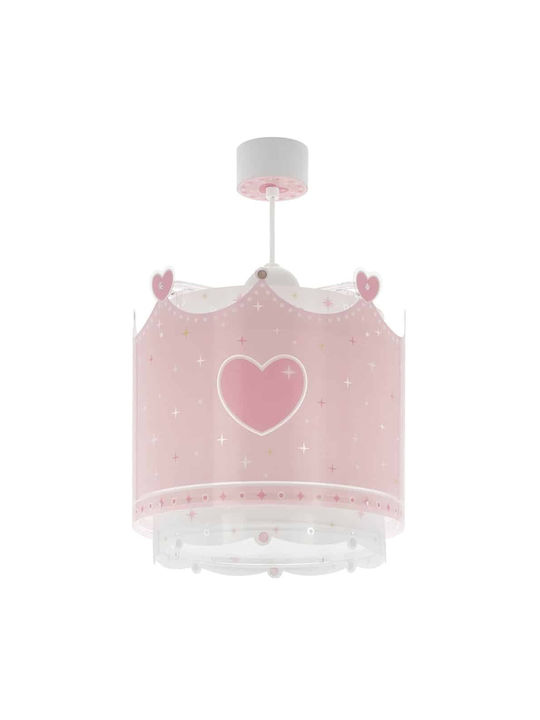 Ango Little Queen Einfaches Licht Kinderzimmer-Deckenleuchte aus Kunststoff 15W mit E27-Fassung Rosa