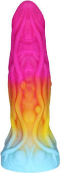 Dildo Alien Fantasy Siliconă Lichidă Cu Ventuză 20.3cm Multicolor