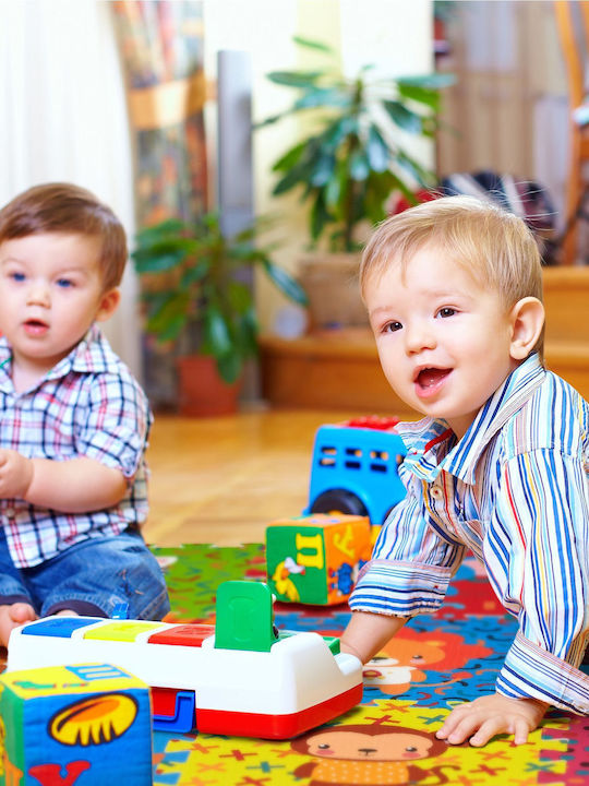 Relaxdays Interaktives Kinder-Bodenpuzzle 9 Teile