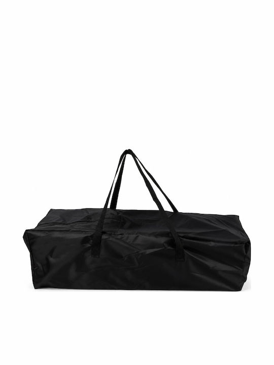 Fun Baby Playpen with Mattress Black 62x125cm