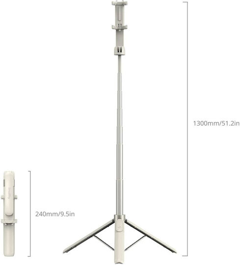 Smallrig St-25 Selfie Stick Trepied Alb