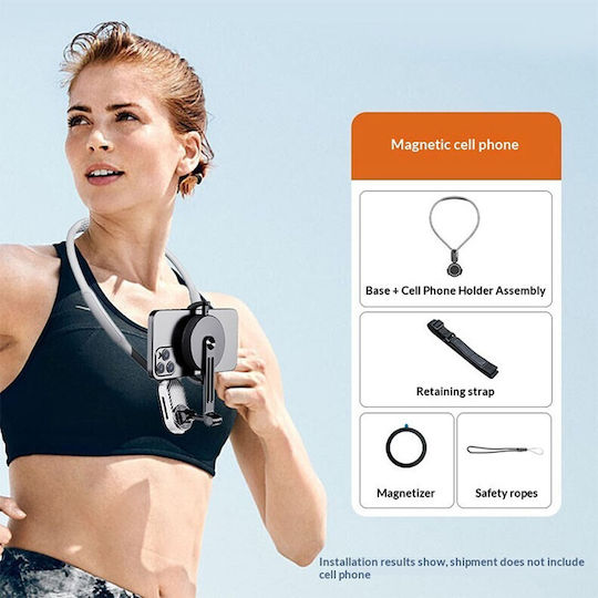 Funsnap Scs-nh001 Magnetic Neck Support Stand Grey
