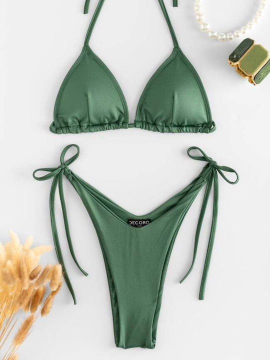 Set Bikini Τριγωνάκι Χακι
