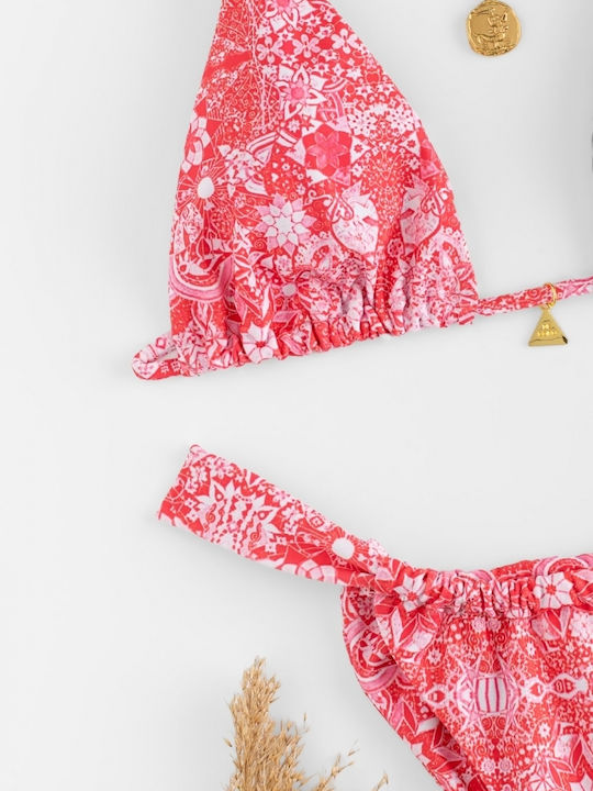 Set Bikini Τριγωνάκι Ροζ