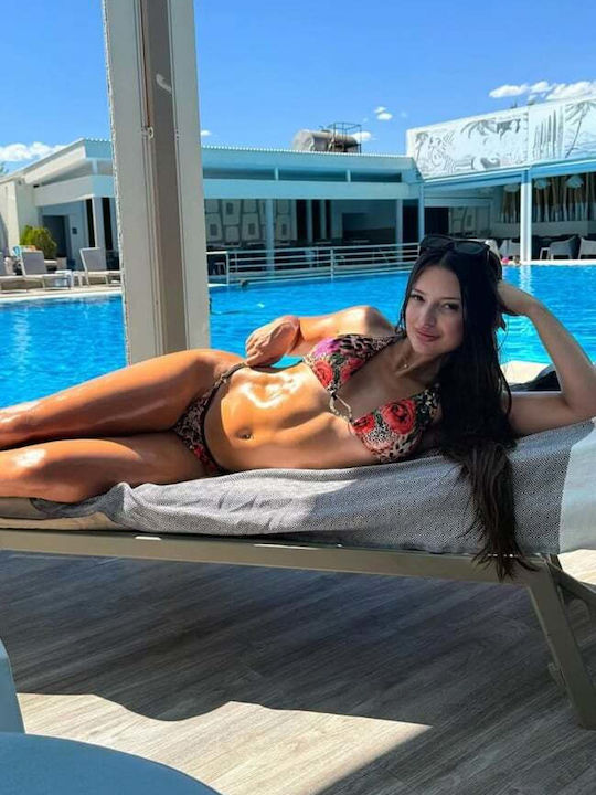 Set Bikini Dreieck Orange