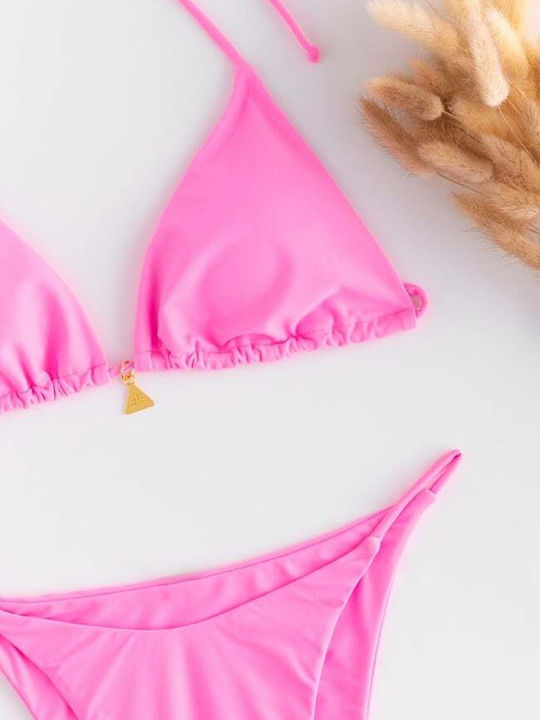 Set Bikini Dreieck Rosa