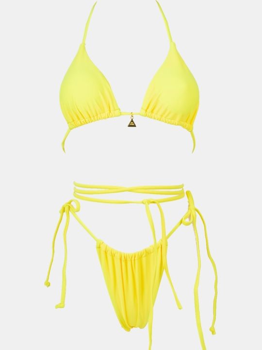 Set Bikini Dreieck & Brasilien Gelb