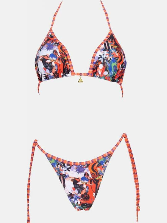 Set Bikini Dreieck Orange