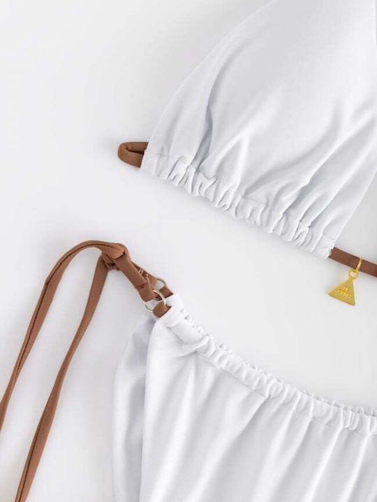 Set Bikini Τριγωνάκι Ασπρο