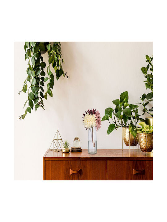 Relaxdays Vază Decorativă Din Sticlă Transparentă 10xÎ21.5cm
