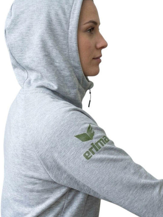 Φούτερ με Κουκούλα Light Grey Marl