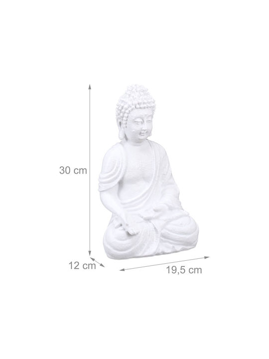 Relaxdays Dekorative Buddha Figur aus Polyresin 30x12x19.5cm