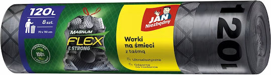 Jan Niezbędny Biodegradable Trash Bags Capacity 120lt 8 Pieces Black