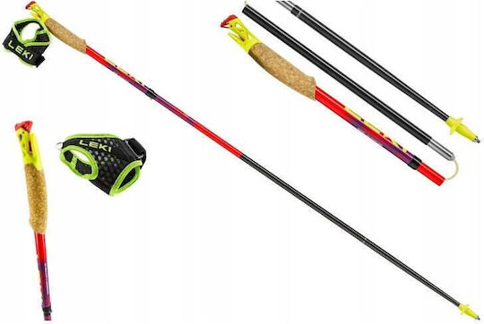 Leki Ultratrail Fx One Σπαστά Μπατόν Ορειβασίας 2τμχ Κόκκινα