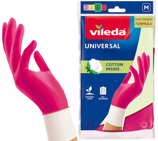 Vileda Ζεύγος Γαντιών Καθαριότητας Universal Medium
