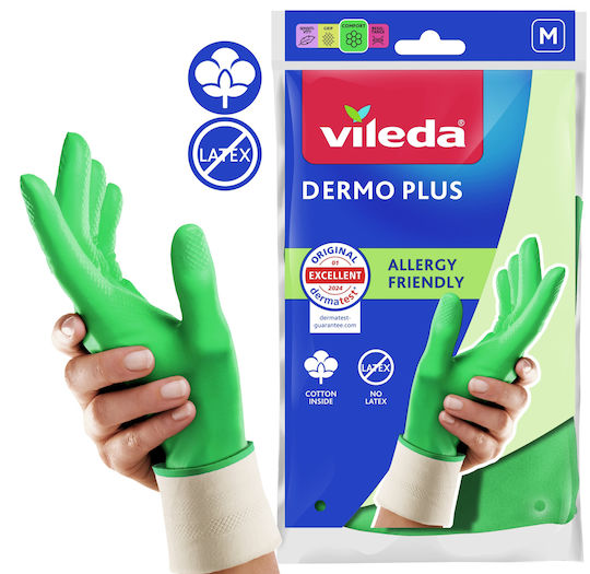 Vileda Vileda Ofenhandschuhe Dermo Plus Nitril Medium Grüne