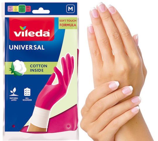 Vileda Ζεύγος Γαντιών Καθαριότητας Universal Medium
