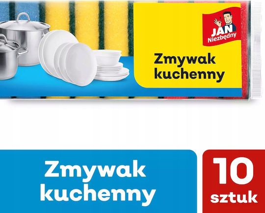 Jan Niezbędny Кухненски Гъби 10 Бройки