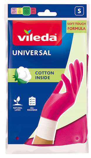 Vileda Звено Кухненски Ръкавици Universal Латекс Small