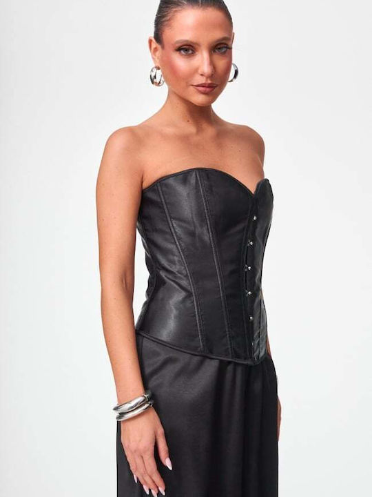 Women's Top Corset Strapless Black