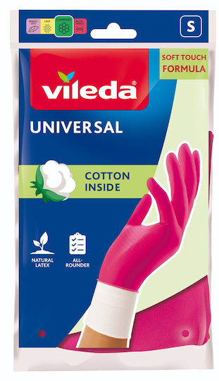 Vileda Звено Кухненски Ръкавици Universal Латекс Small