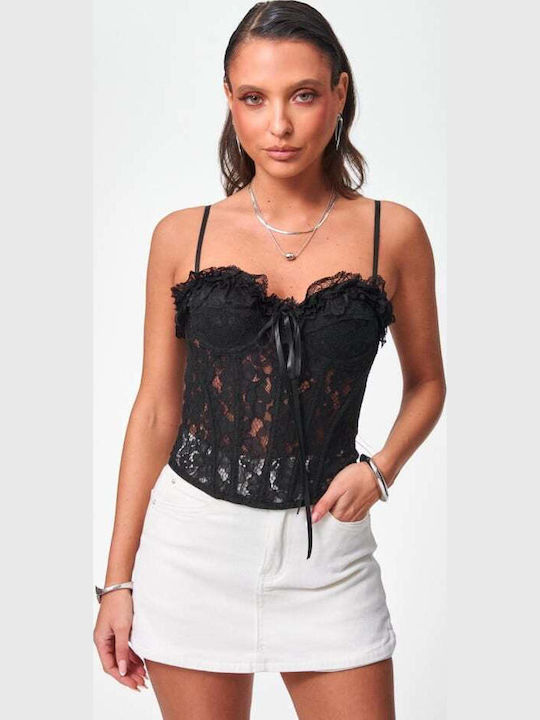 Women's Blouse Corset Black