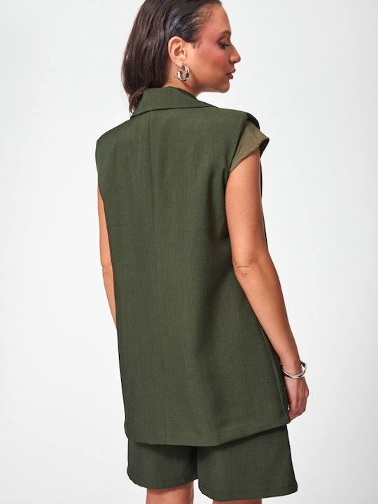 Women's Set with Khaki Bermudas