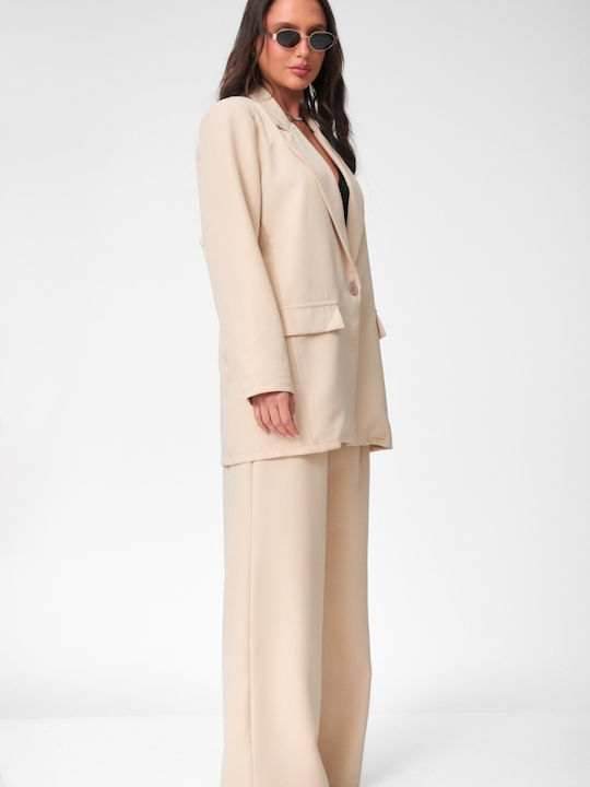 Women's Beige Set with Trousers
