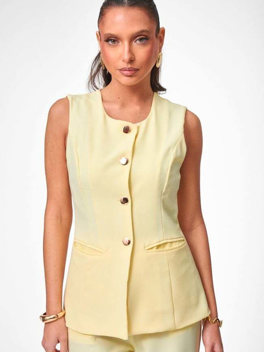 Damen Gelbes Set mit Hose