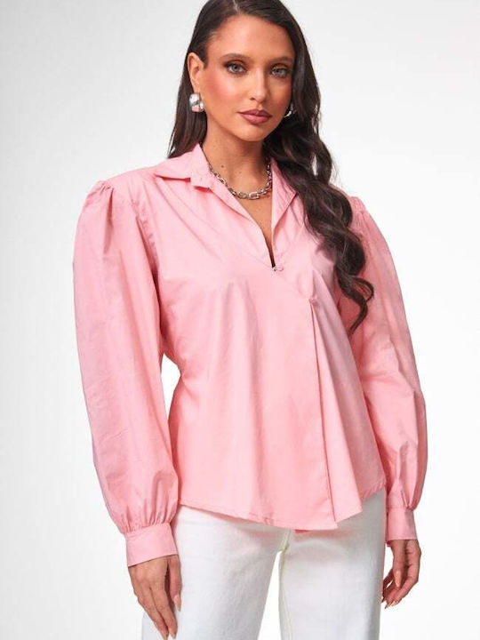 Long Sleeve Women's Shirt Pink