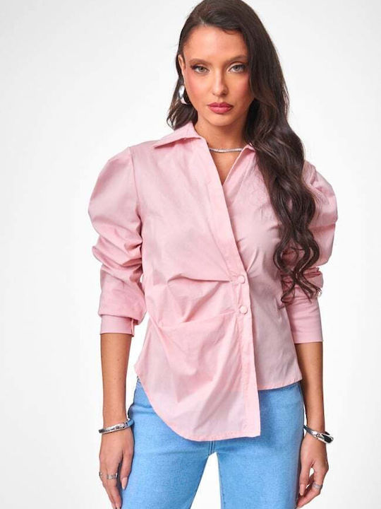 Long Sleeve Women's Shirt Pink