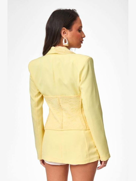 Decoro Women's Blazer Yellow