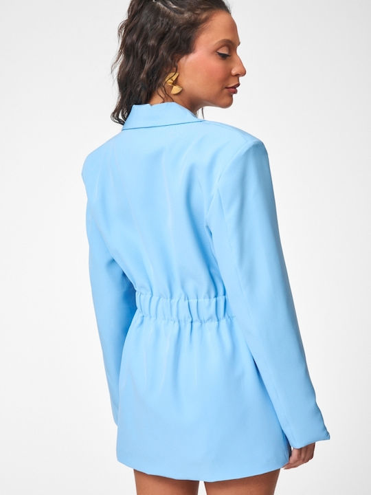 Decoro Blazer Für Damen Hellblau
