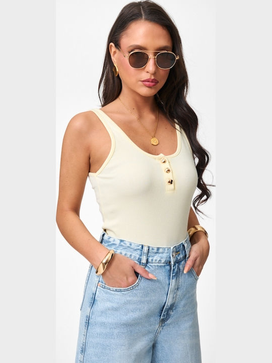 Damen-Bodysuit Rip Gelbes