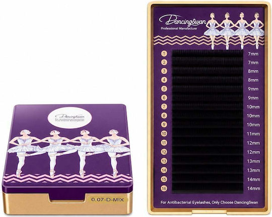 Dancingswan Extensii Individuale de Gene D 0,07 Mm Mix 7–14 Mm