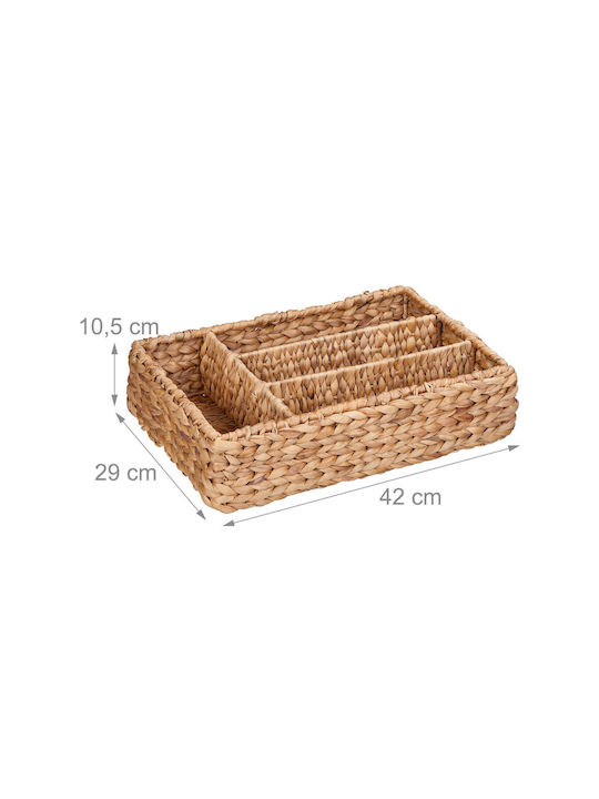 Relaxdays Поставка За Прибори За Чекмедже 10.5x42x29см Бежова