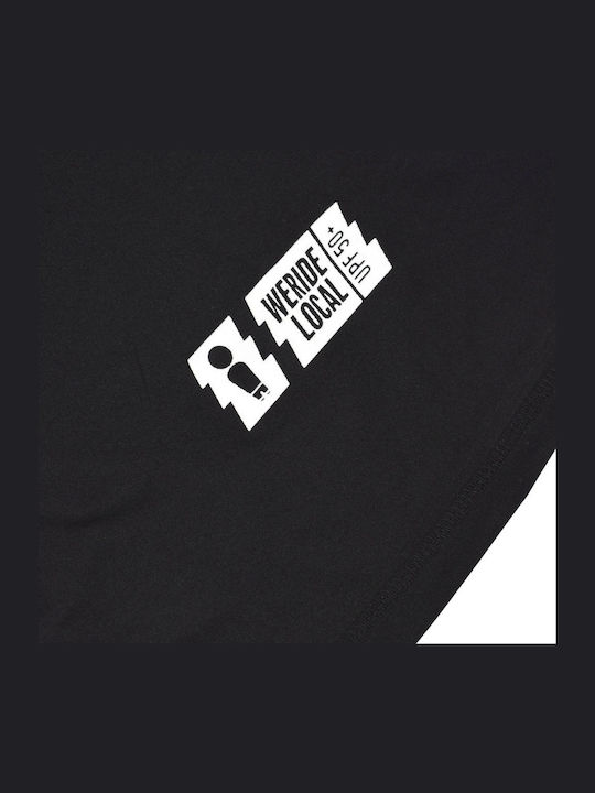 We Ride Local Men's Short Sleeve Sun Protection Shirt Black