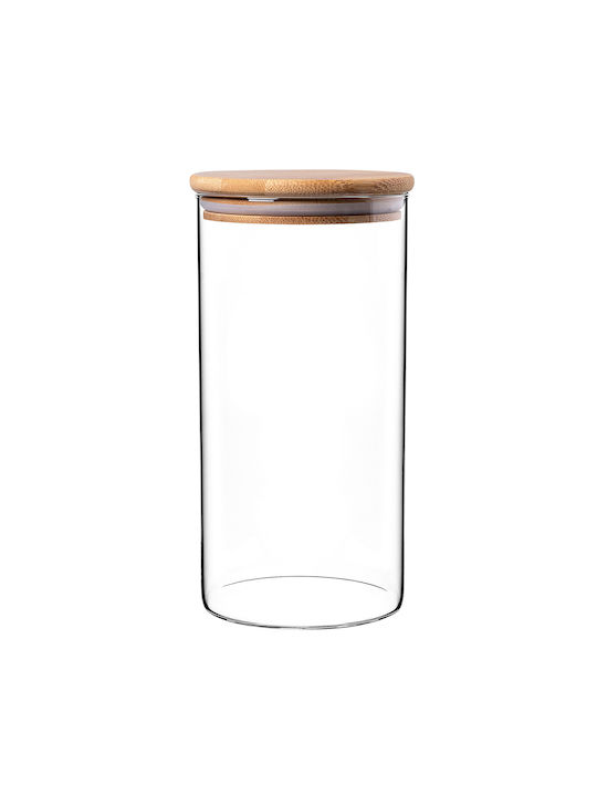 Kadax Set 3Stücke Lebensmittelgläser Allgemeine Verwendung mit Deckel Glas Transparent 1400ml 3Stücke