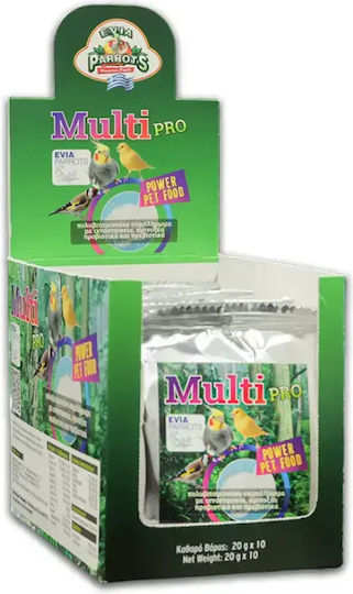 Evia Parrots Multi Pro – Πολυβιταμίνη Πτηνών Υδατοδιαλυτή Σκόνη 20g