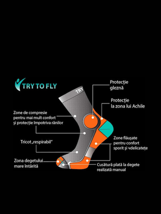Try to Fly Ανδρικές Κάλτσες Ροζ Try to Fly Ανδρικές Κάλτσες Ροζ