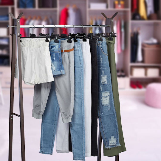 Relaxdays Relaxdays Kleiderbügel Für Hosen Kunststoff Schwarze 10049794 12Stücke