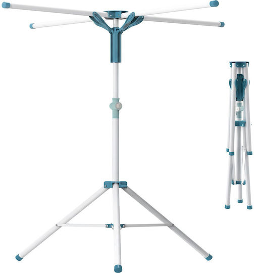 Relaxdays Folding Floor Clothes Drying Rack Made of Metal 200x120cm