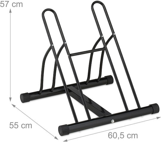 Relaxdays Bară De Parcare Pentru Biciclete Cu 2 Compartimente