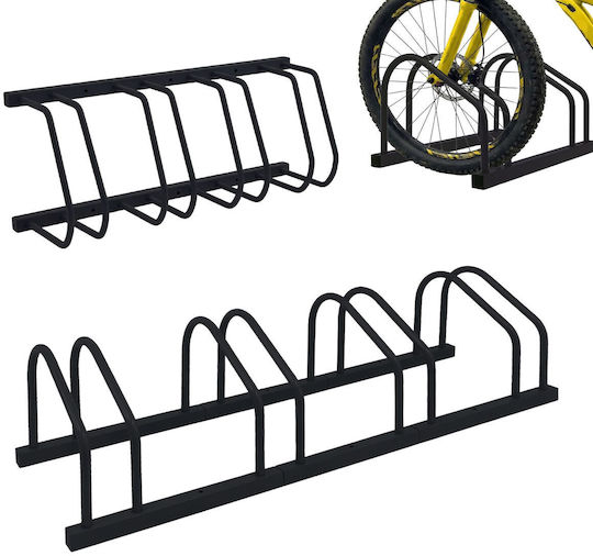 Relaxdays Bară De Parcare Pentru Biciclete Cu 6 Compartimente